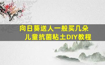向日葵送人一般买几朵 儿童抗菌粘土DIY教程
